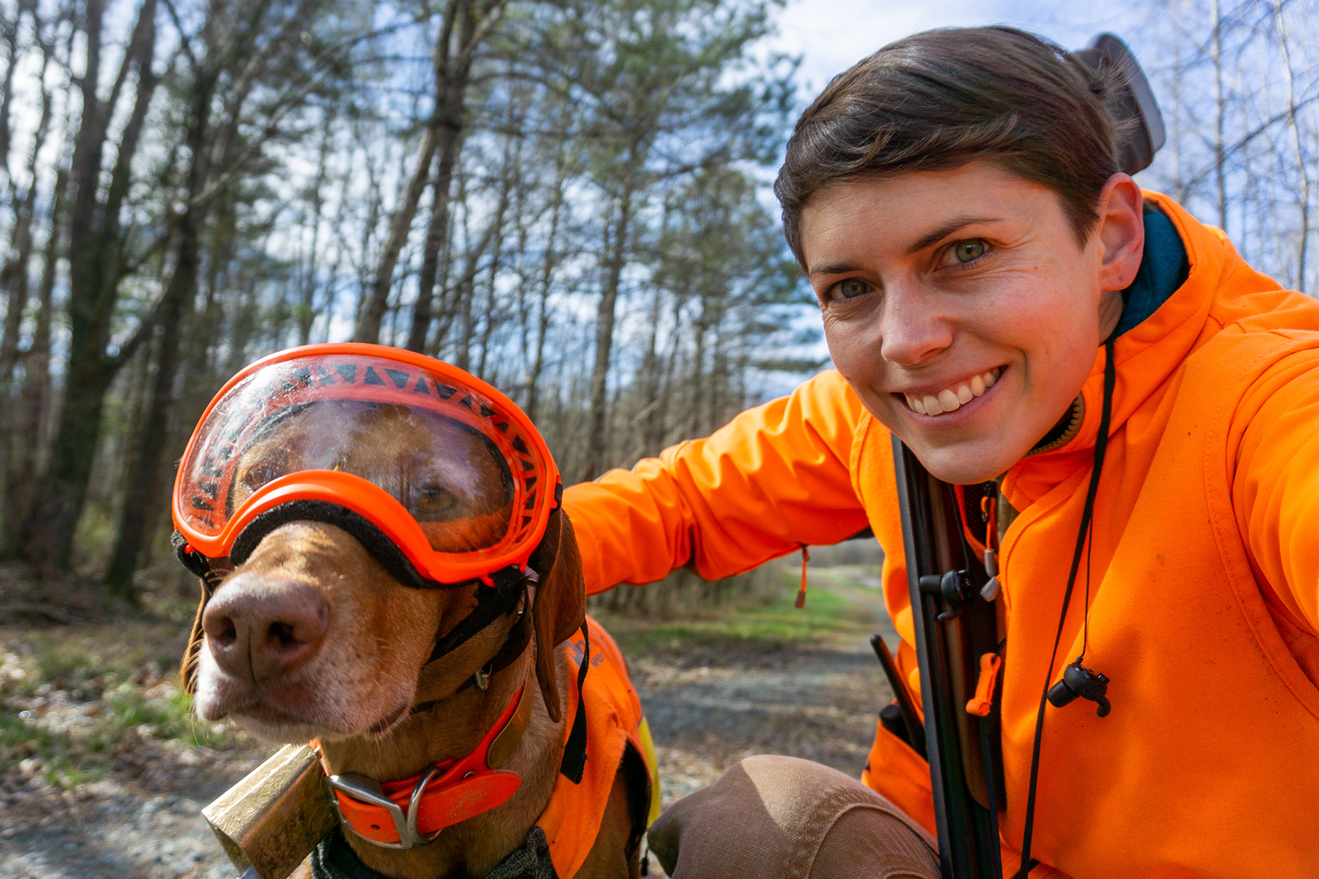 Zara and I hunting woodcock